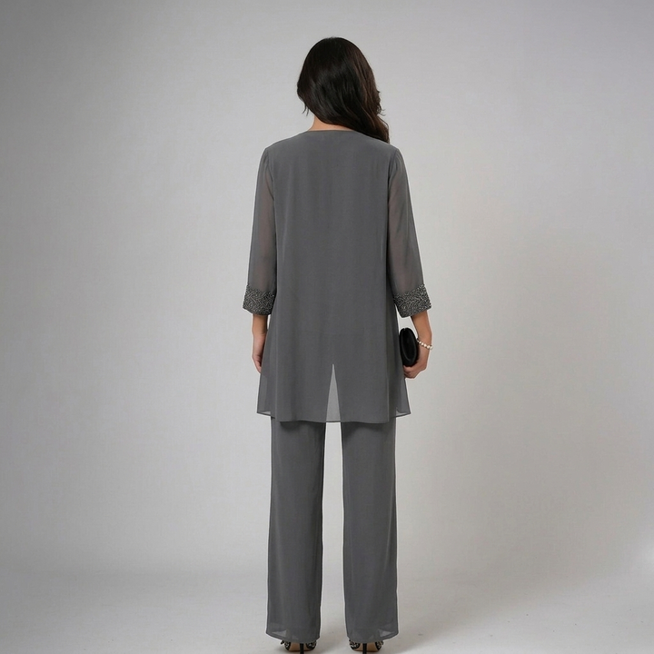Iva | Women's Elegant Three-Piece Set-The Yellow Prime