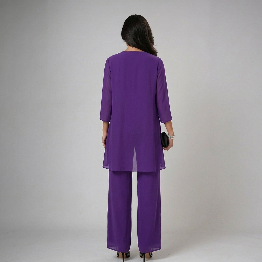Iva | Women's Elegant Three-Piece Set-The Yellow Prime