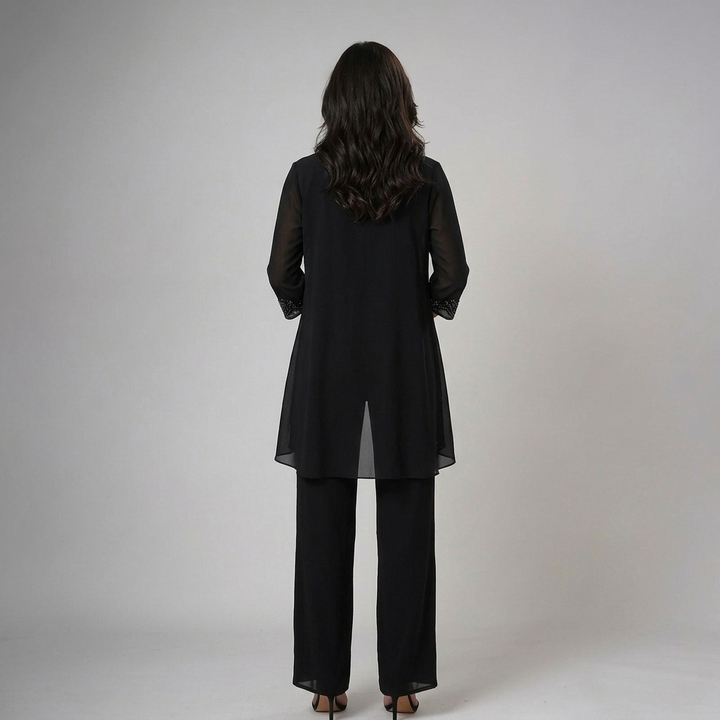 Iva | Women's Elegant Three-Piece Set-The Yellow Prime