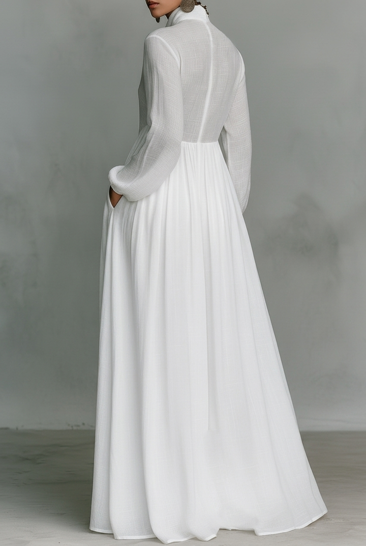 Sylvia | Women's Elegant Long Dress-The Yellow Prime