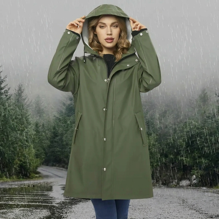 Women's Stylish Hooded Raincoat