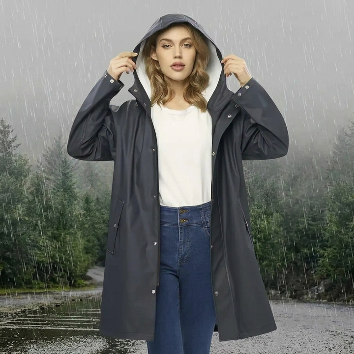 Women's Stylish Hooded Raincoat