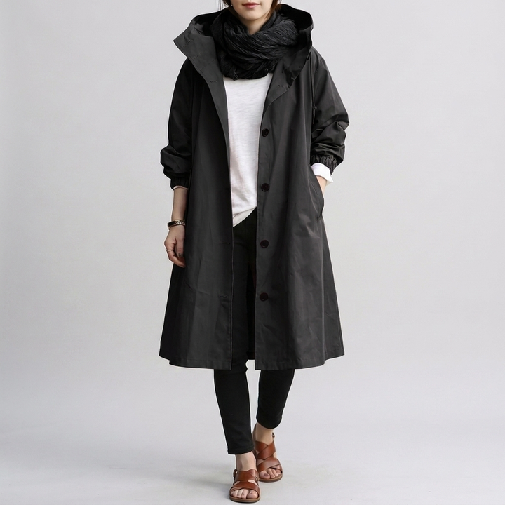 Women's Trendy Rain Jacket – Stylish Outerwear for Wet Weather