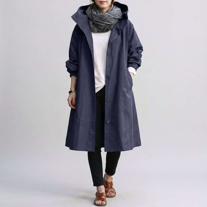 Women's Trendy Rain Jacket – Stylish Outerwear for Wet Weather