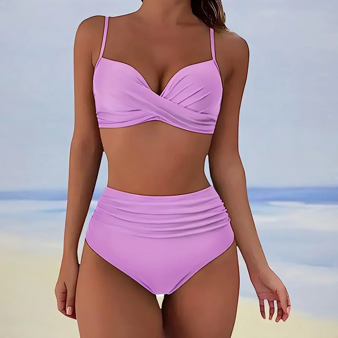 Women's High-Waisted Swimwear-The Yellow Prime