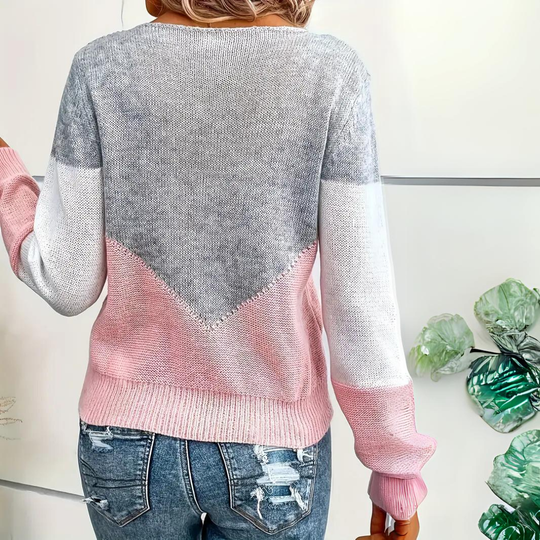 Pull en maille décontracté pour femme – chaud et polyvalent