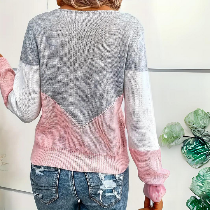 Pull en maille décontracté pour femme – chaud et polyvalent