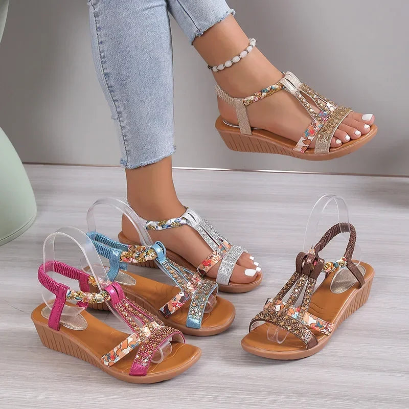 Women's Chic Boho Style Sandals-The Yellow Prime