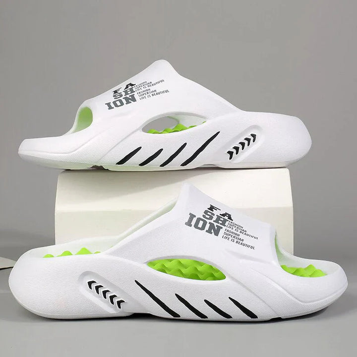 Men's Modern Design Sporty Slippers-The Yellow Prime