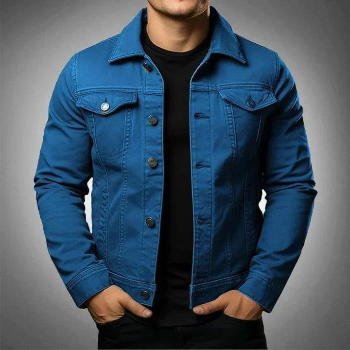 Men's Long Sleeve Collared Spring Jacket for Stylish Comfort