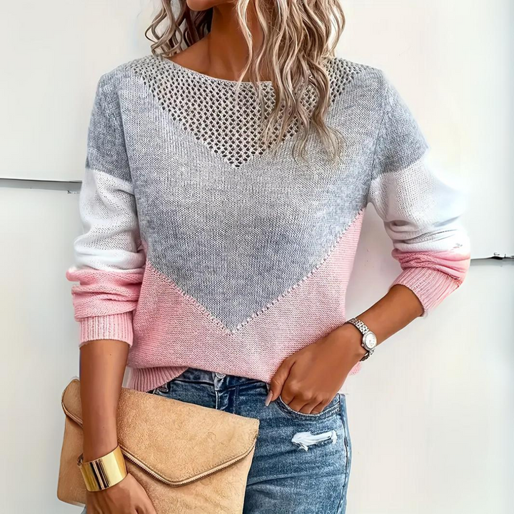 Pull en maille décontracté pour femme – chaud et polyvalent