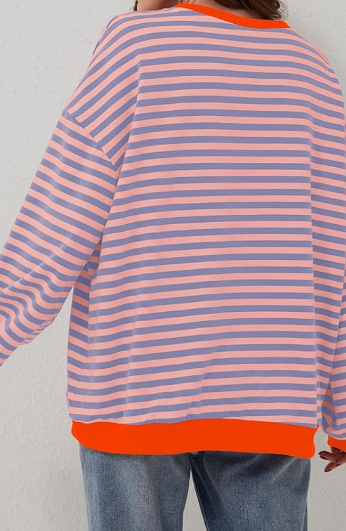 Women's Soft Fabric Striped Sweater