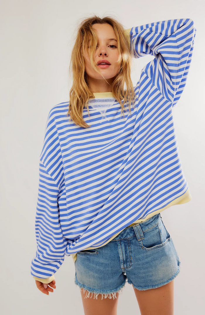Women's Soft Fabric Striped Sweater