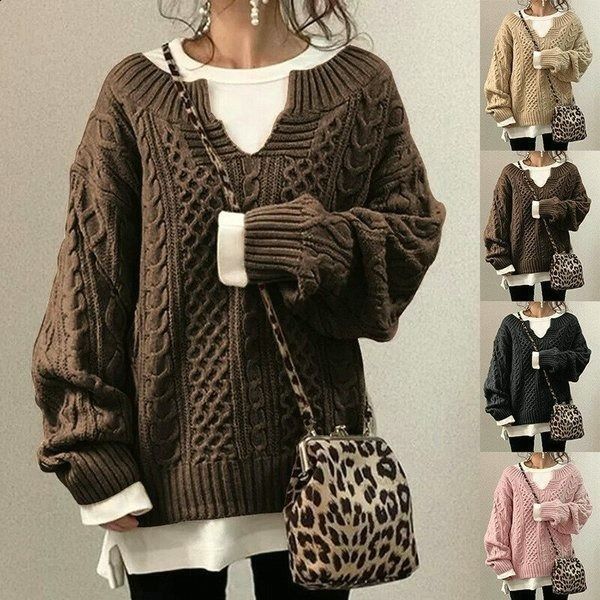 Women's Soft Knit Comfort Sweater with Warm Lining