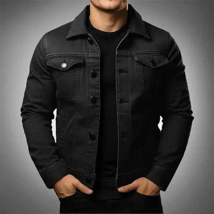 Men's Long Sleeve Collared Spring Jacket for Stylish Comfort