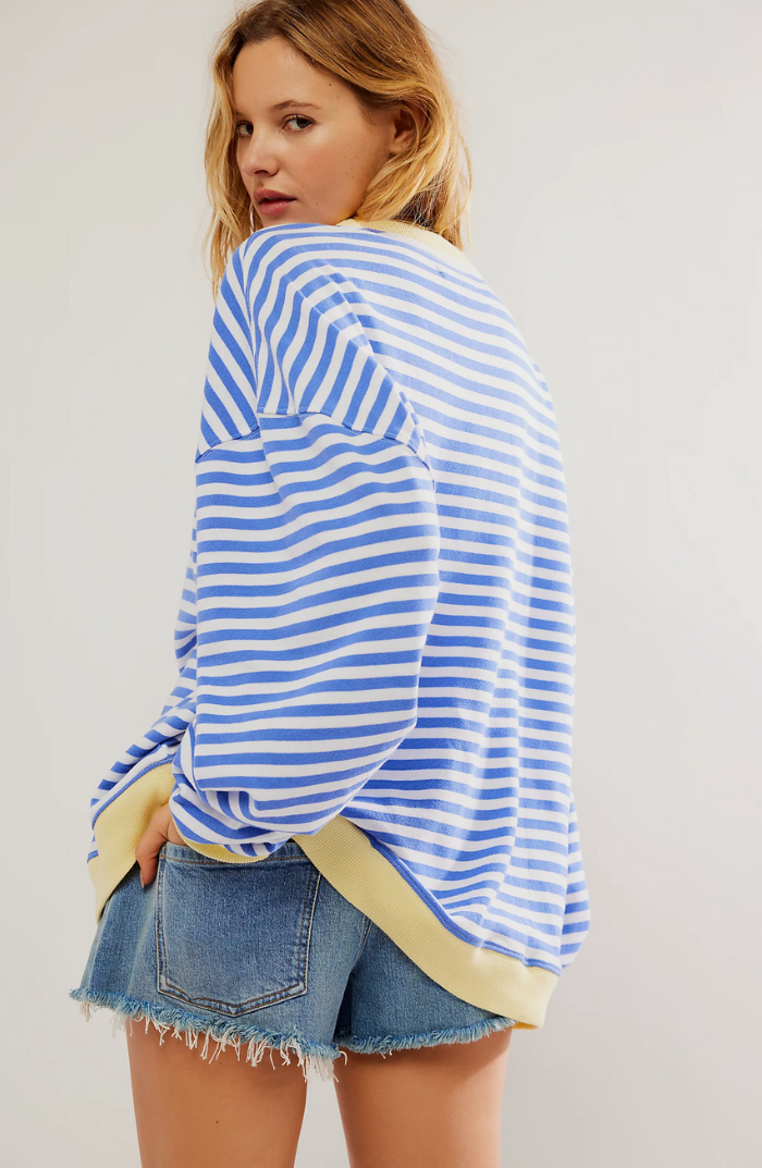 Women's Soft Fabric Striped Sweater