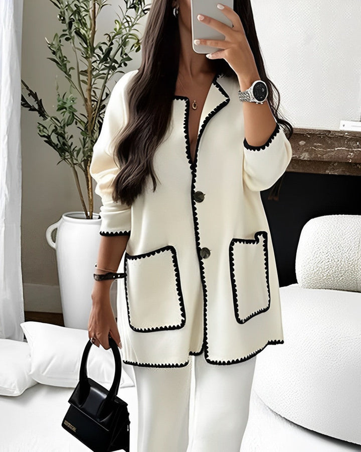 Bekvämt ledigt och elegant set för kvinnor