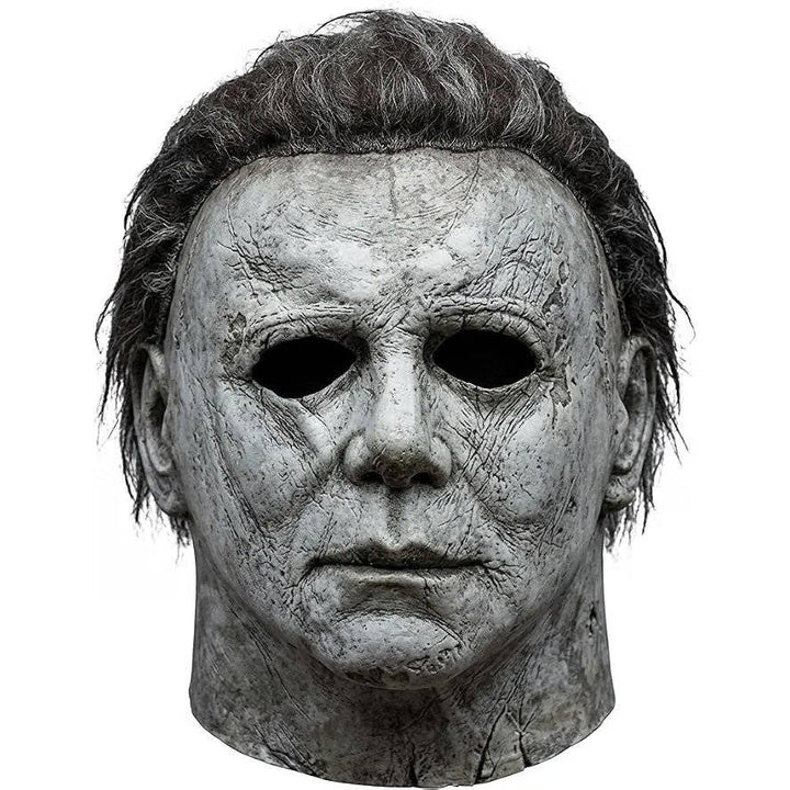 Realistyczna biała lateksowa maska slashera na Halloween na imprezy kostiumowe