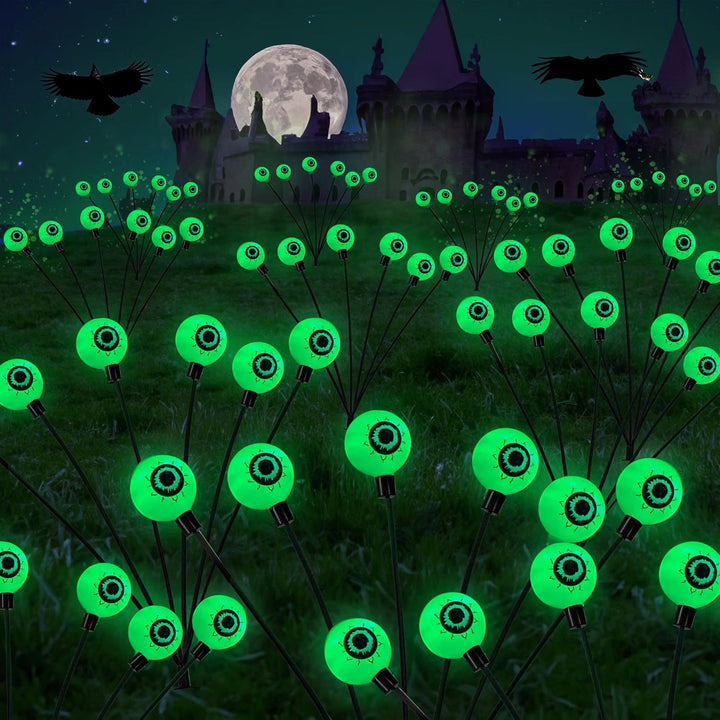 Halloween-set van 4 ledlampen op zonne-energie voor buitendecoratie van tuin en erf