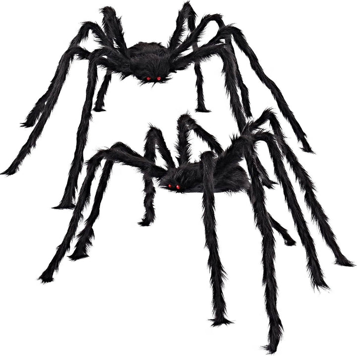 Halloween 5 FT gigantische zwarte spinnenversieringen voor binnen en buiten