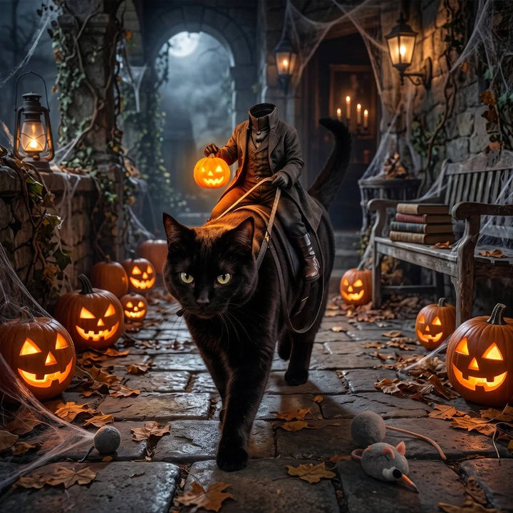 Costume da animale domestico del Cavaliere senza testa di Halloween per gatti e cani