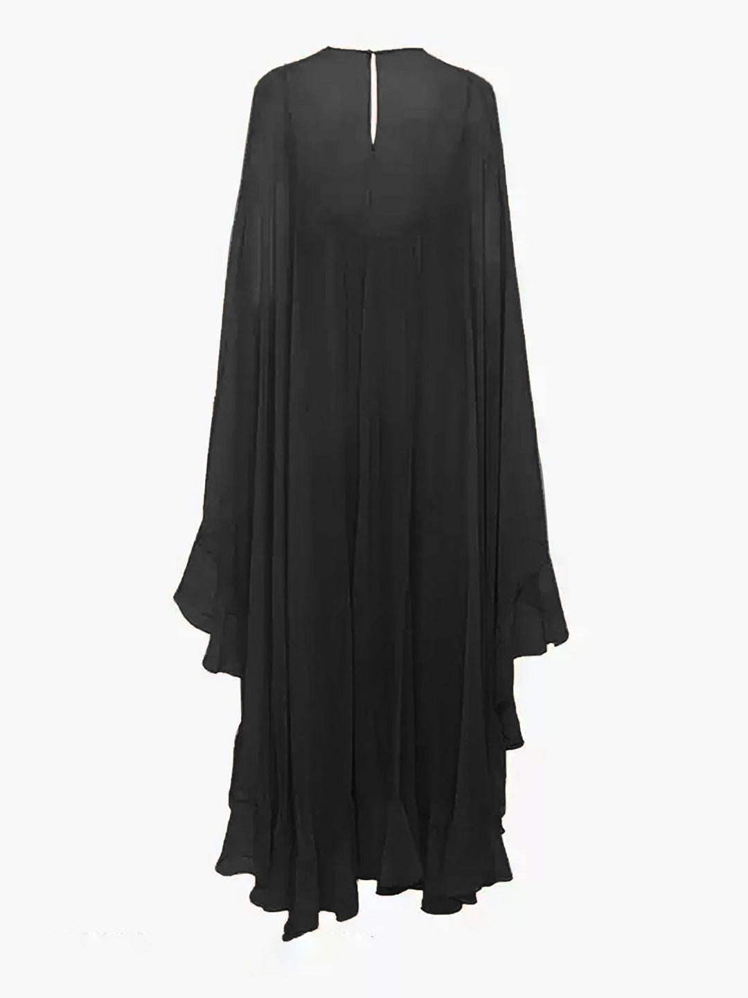Women's Chiffon Cape Sleeve Maxi Evening Dress