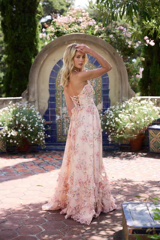 Women's Elegant Printed Maxi Dress