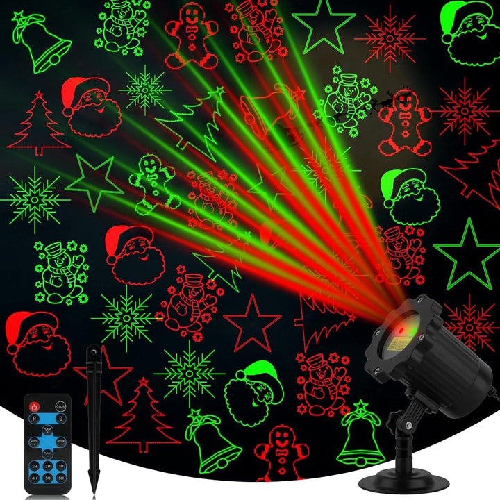 Proyector láser de exterior de Halloween con control remoto y temporizador para decoraciones