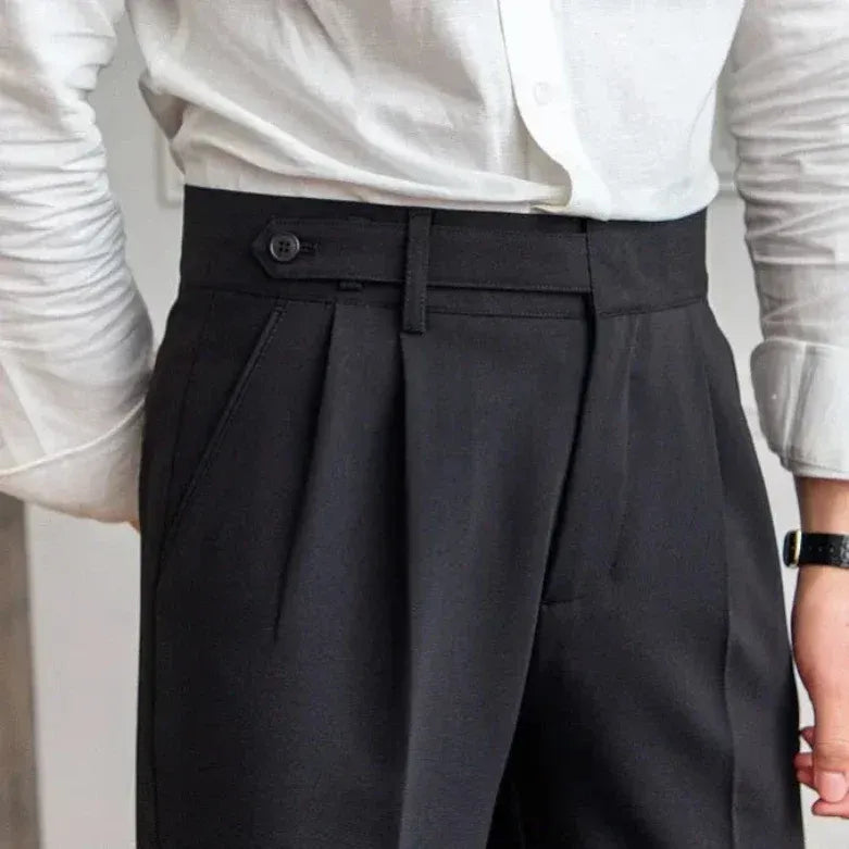 Men's Modern Straight Cut Trousers for Stylish Comfort-The Yellow Prime
