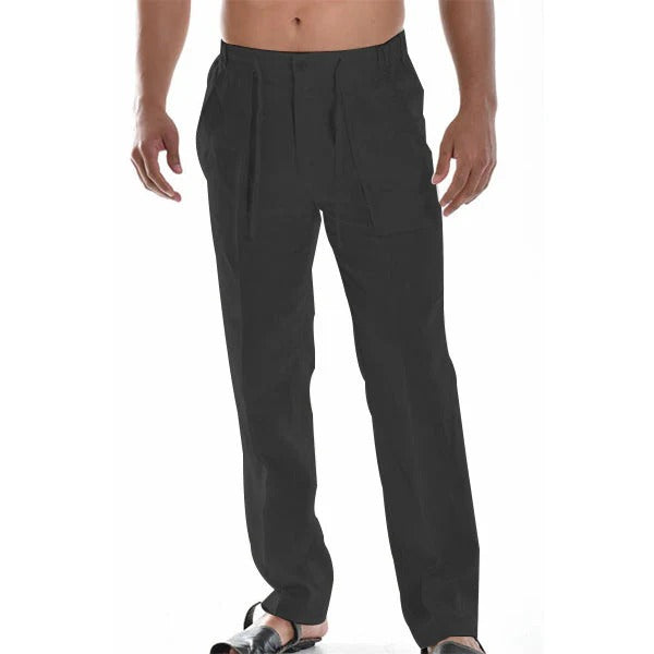 Men's Casual Loose Fit Minimalist Style Trousers-The Yellow Prime