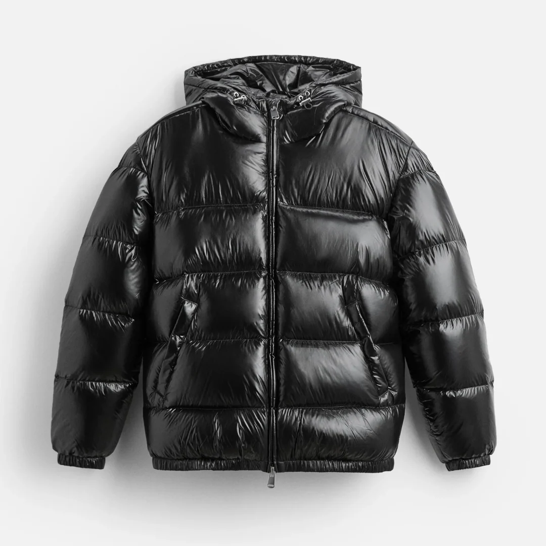 Men's Padded Winter Jacket with Hood