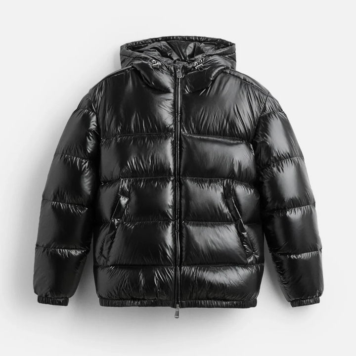 Men's Padded Winter Jacket with Hood