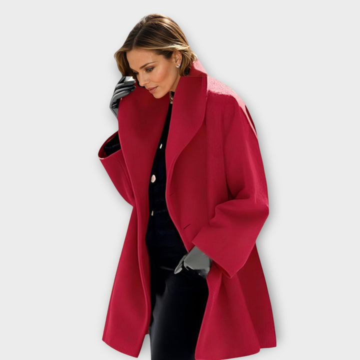 Vania | Women's Elegant Hooded Coat-The Yellow Prime