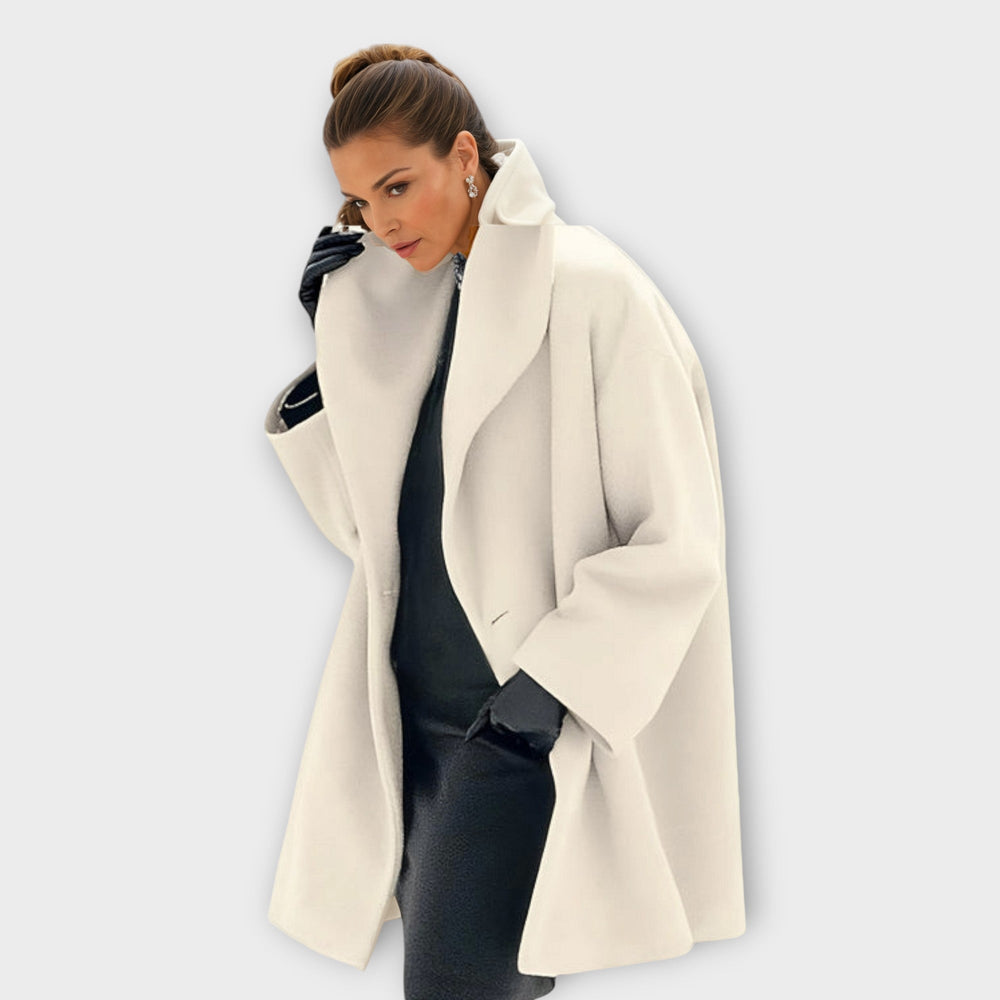 Vania | Women's Elegant Hooded Coat-The Yellow Prime
