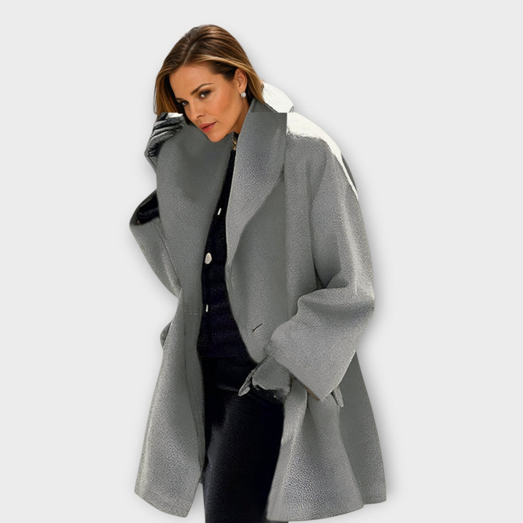 Vania | Women's Elegant Hooded Coat-The Yellow Prime