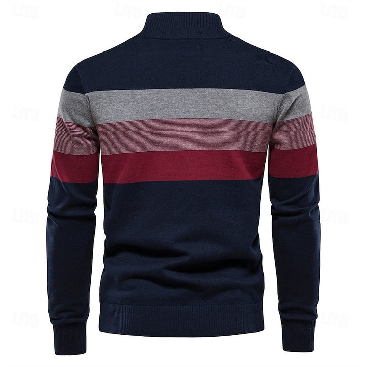 Men's Classic Quarter-Zip Knit Sweater