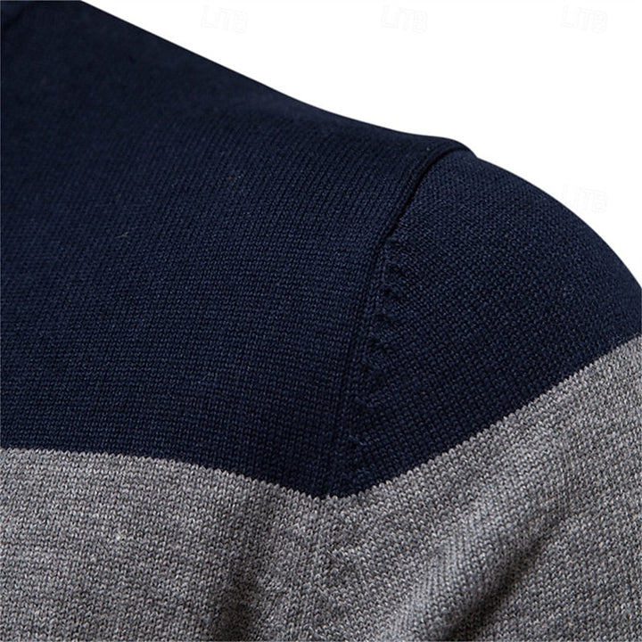 Men's Classic Quarter-Zip Knit Sweater