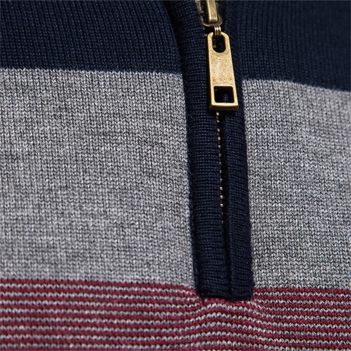 Men's Classic Quarter-Zip Knit Sweater