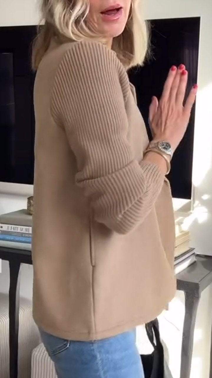 Johanna | Women's Stylish Knit Double Breasted Blazer