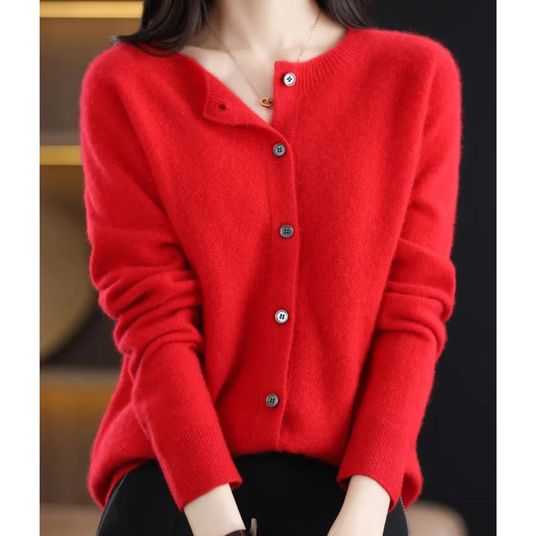 Women's Button-Front Cardigan for Stylish Layering