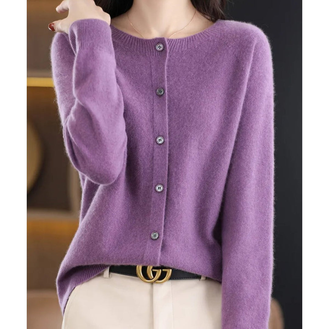 Women's Button-Front Cardigan for Stylish Layering