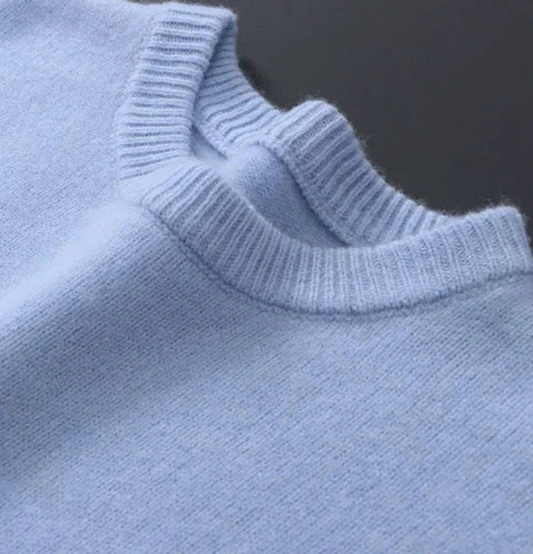 Men's Classic Mohair Crewneck Knit Sweater