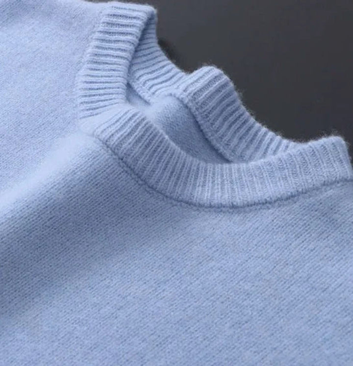 Men's Classic Mohair Crewneck Knit Sweater