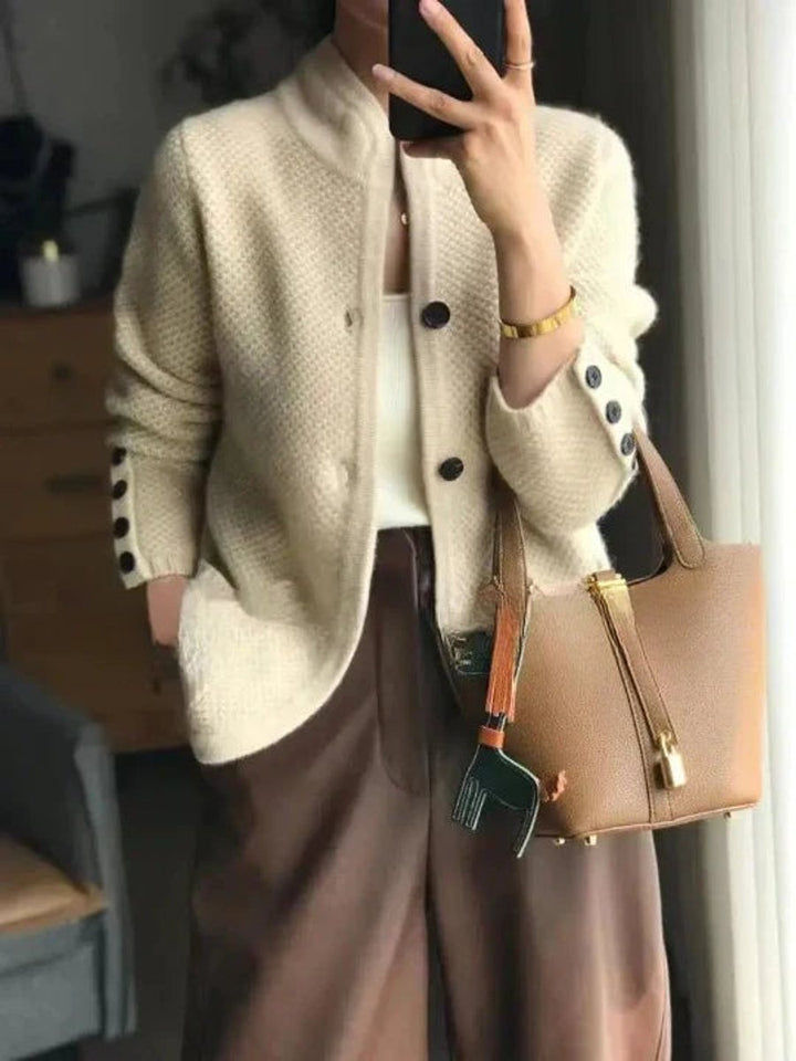 Women's Classic Button-Front Cardigan for Stylish Comfort