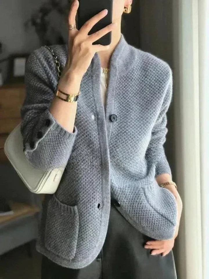 Women's Classic Button-Front Cardigan for Stylish Comfort