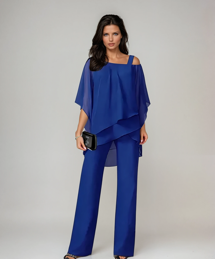 Mariella | Women's Two-Piece Layered Outfit-The Yellow Prime
