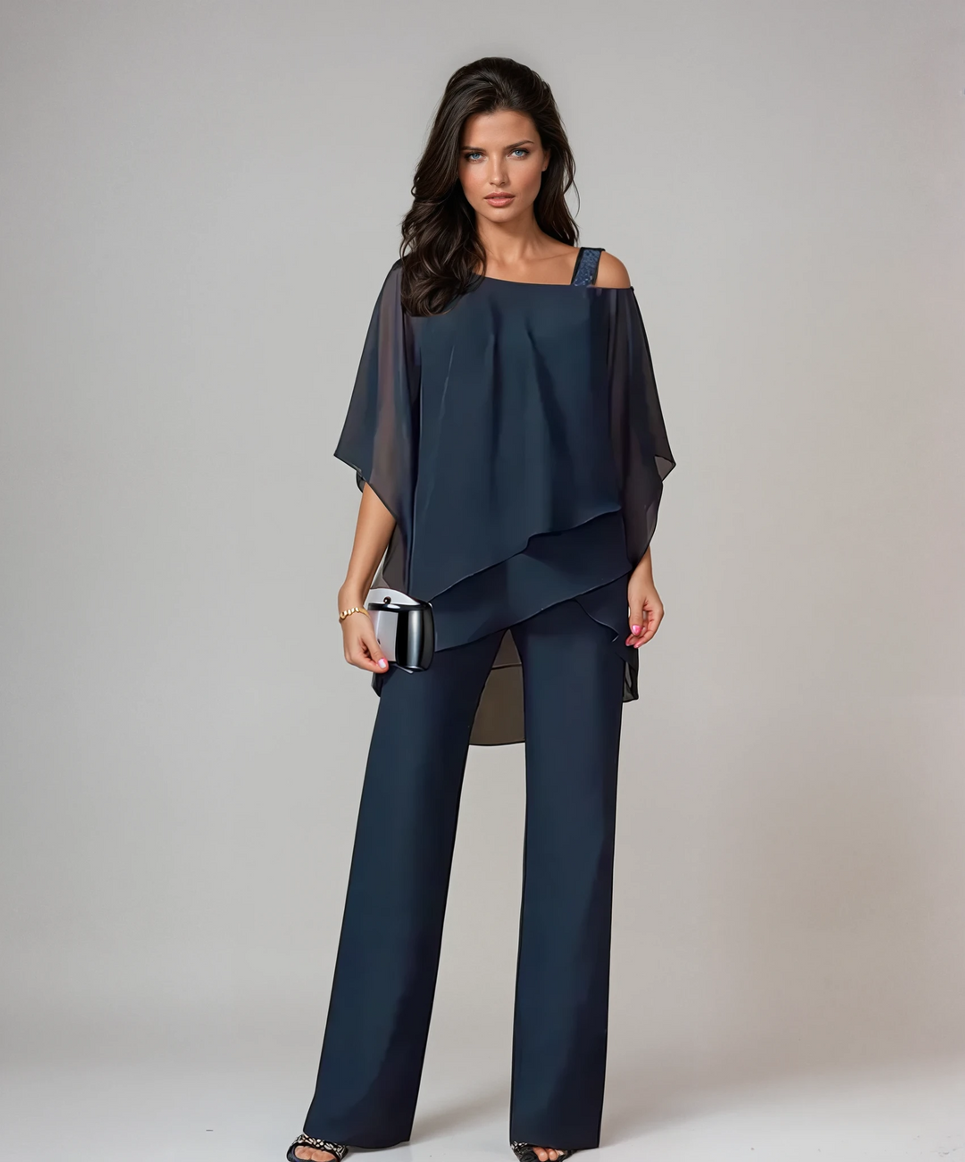 Mariella | Women's Two-Piece Layered Outfit-The Yellow Prime