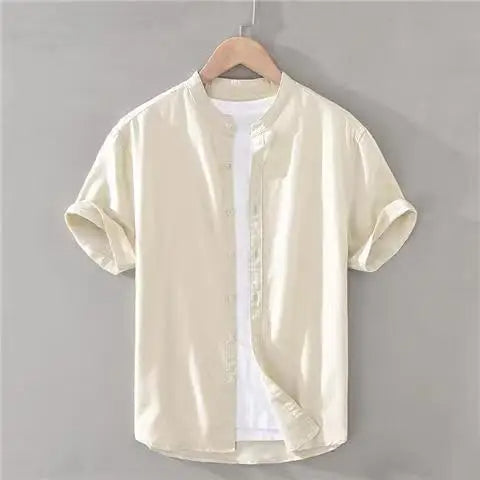 Men's Cotton-Linen Shirt - Del Mar Style-The Yellow Prime