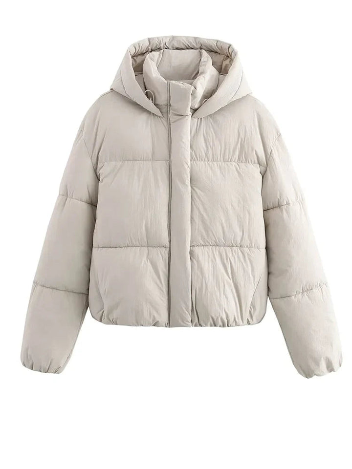 Women's Oversized Zip-Up Statement Puffer Jacket