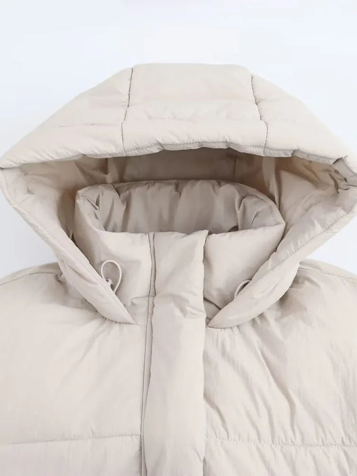 Women's Oversized Zip-Up Statement Puffer Jacket